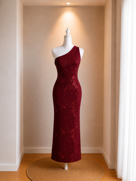 Vestido largo lentejuelas